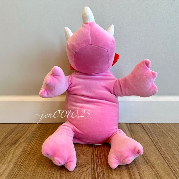 Bright Pink Dinosaur Weighted Plush Throw Pillow - Pillowfort - Picture 6 of 11